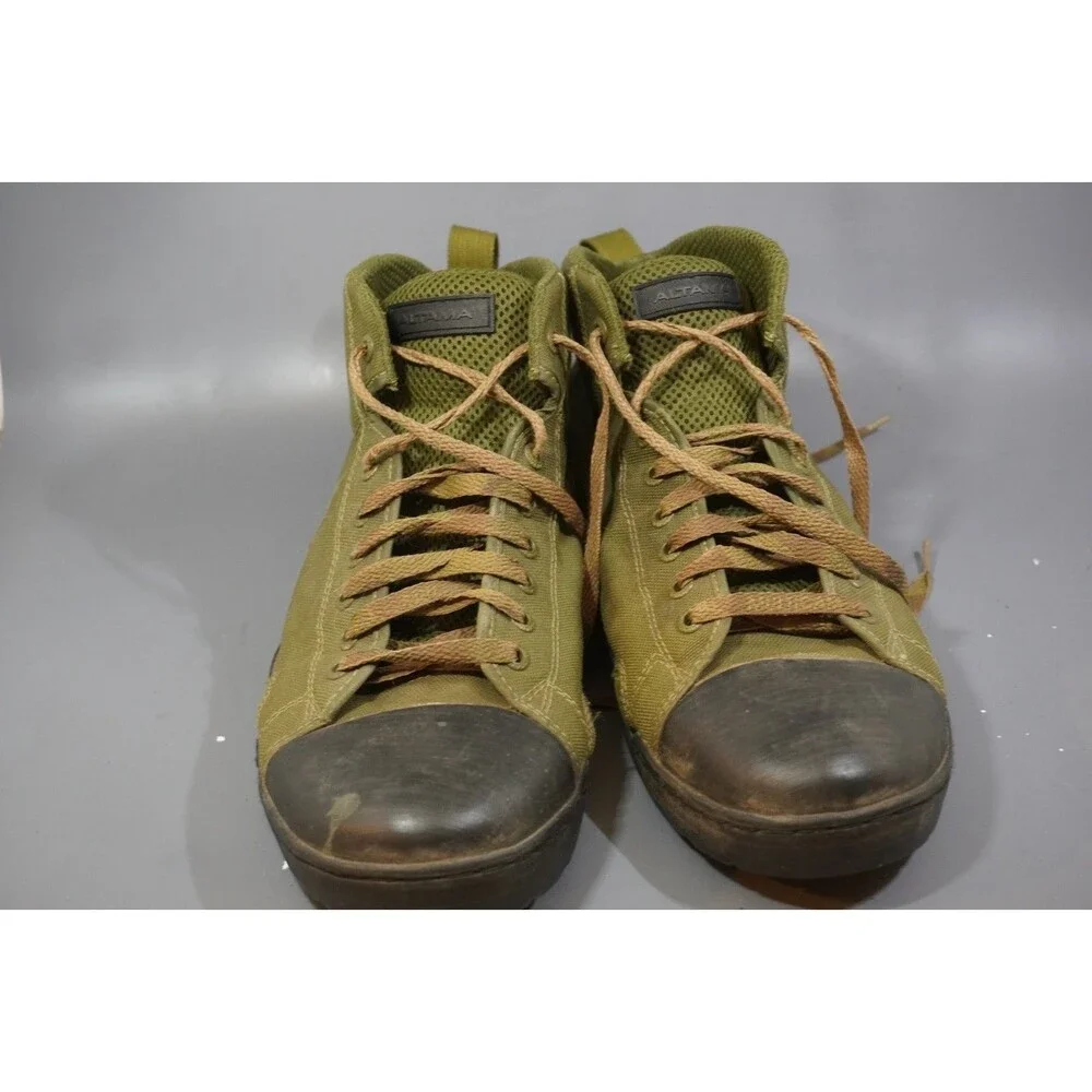 Altama Maritime Assault Mid Boots Mens Sz 12 Wide Shoes Military Olive Green
